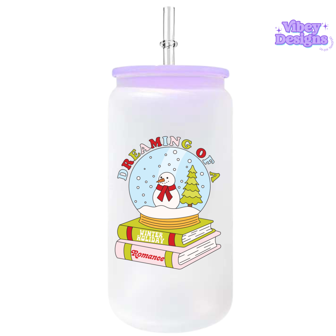 UV-DTF Transfer for Bottle, Glass, Mug, Diary - Winter Holiday Romance