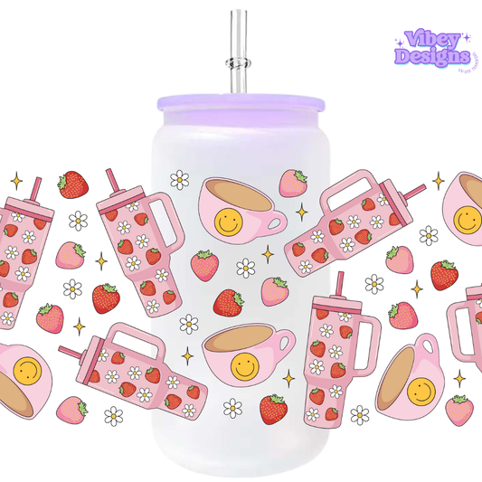 Uv Dtf Wrap For 16oz Libbey Glass - Girlie Hydration