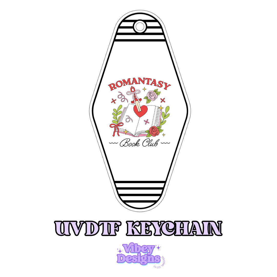 RTS Motel Keychain | Shot glass Decal - Romantasy Book Club