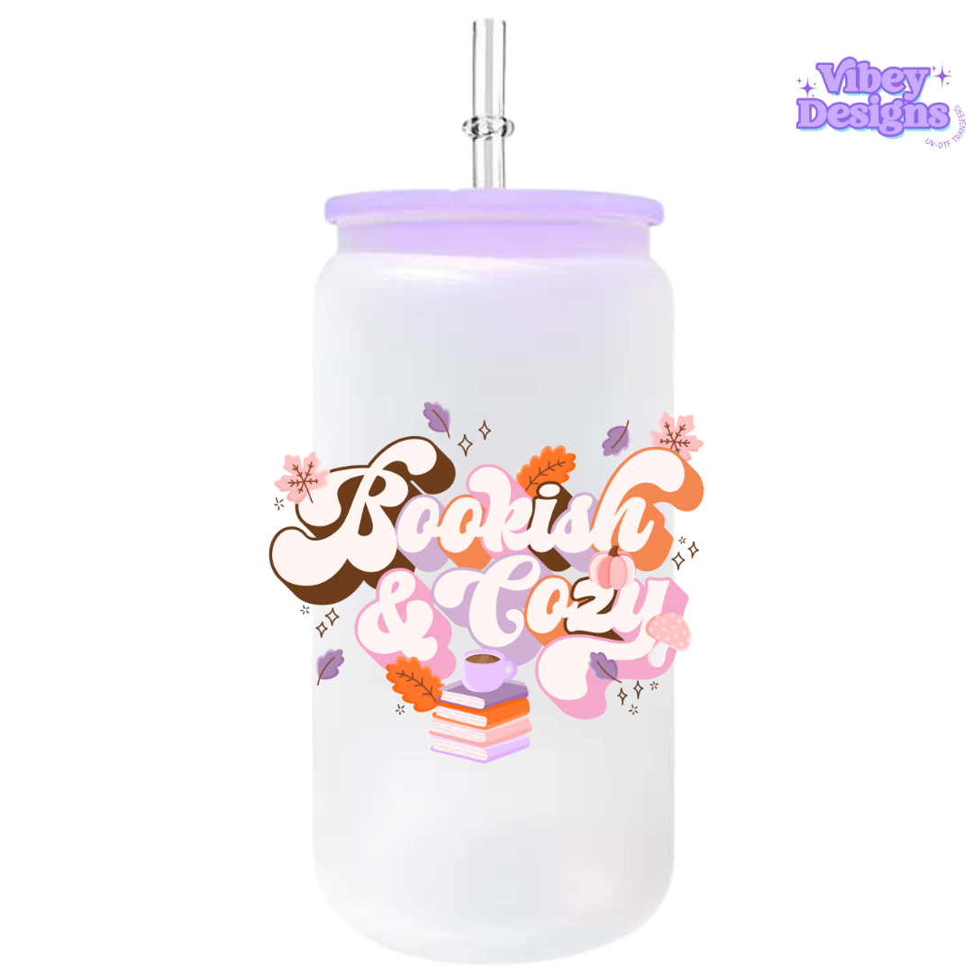 UV-DTF Transfer for Bottle, Glass, Mug, Diary - Bookish and Cozy