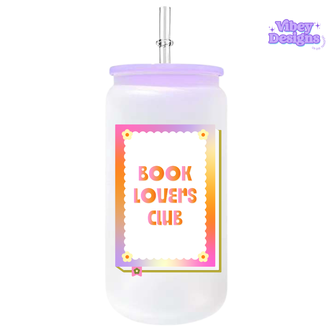 UV-DTF Transfer for Bottle, Glass, Mug, Diary - Book lovers club