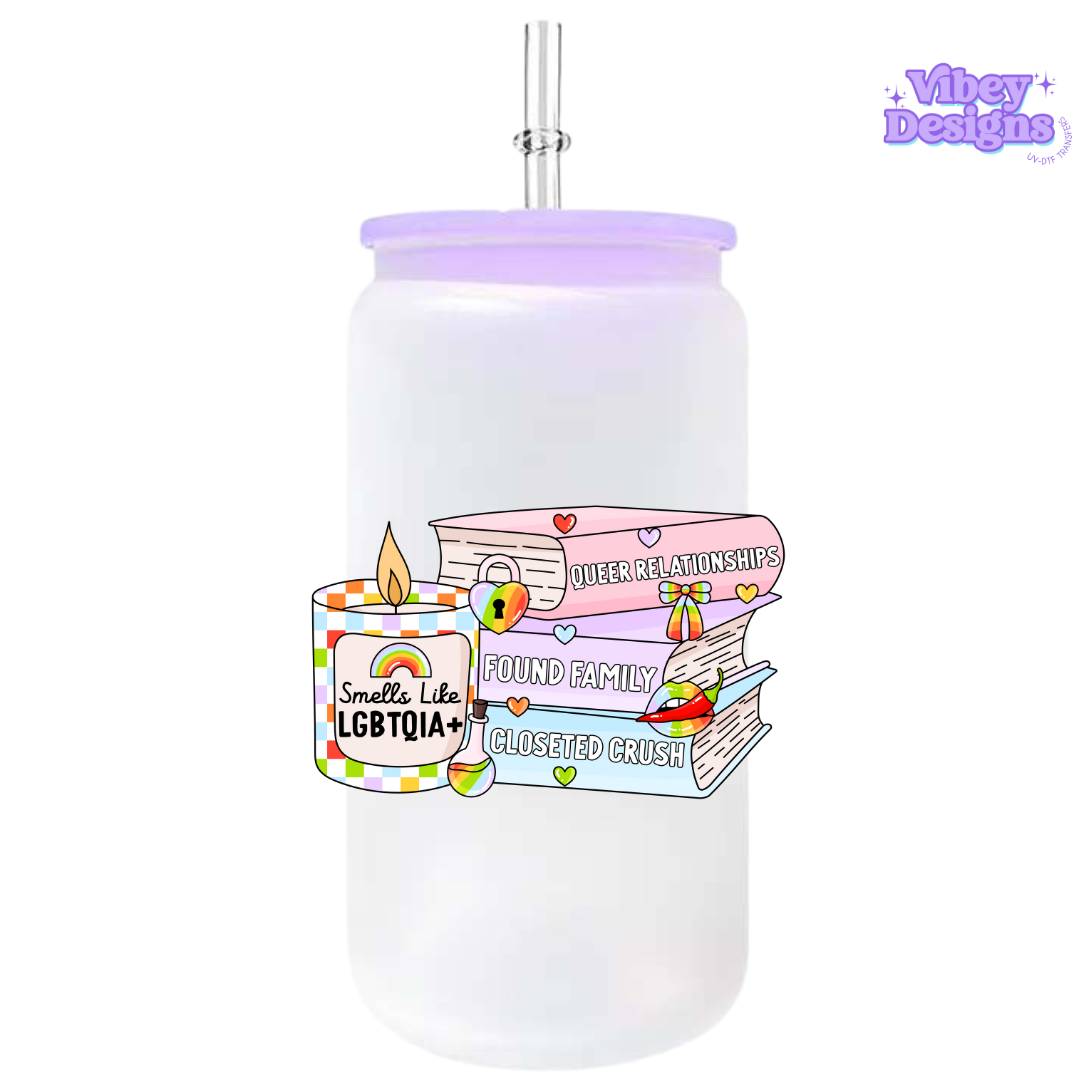 UV-DTF Transfer for Bottle, Glass, Mug, Diary - Smells like lgbtqia+ stack