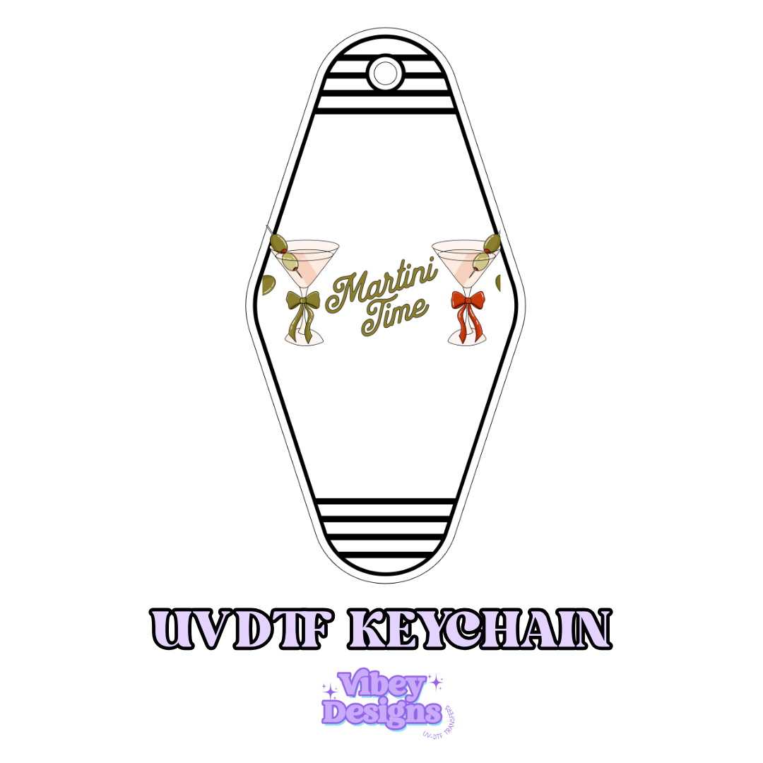 RTS Motel Keychain | Shot glass Decal - Martinis Time