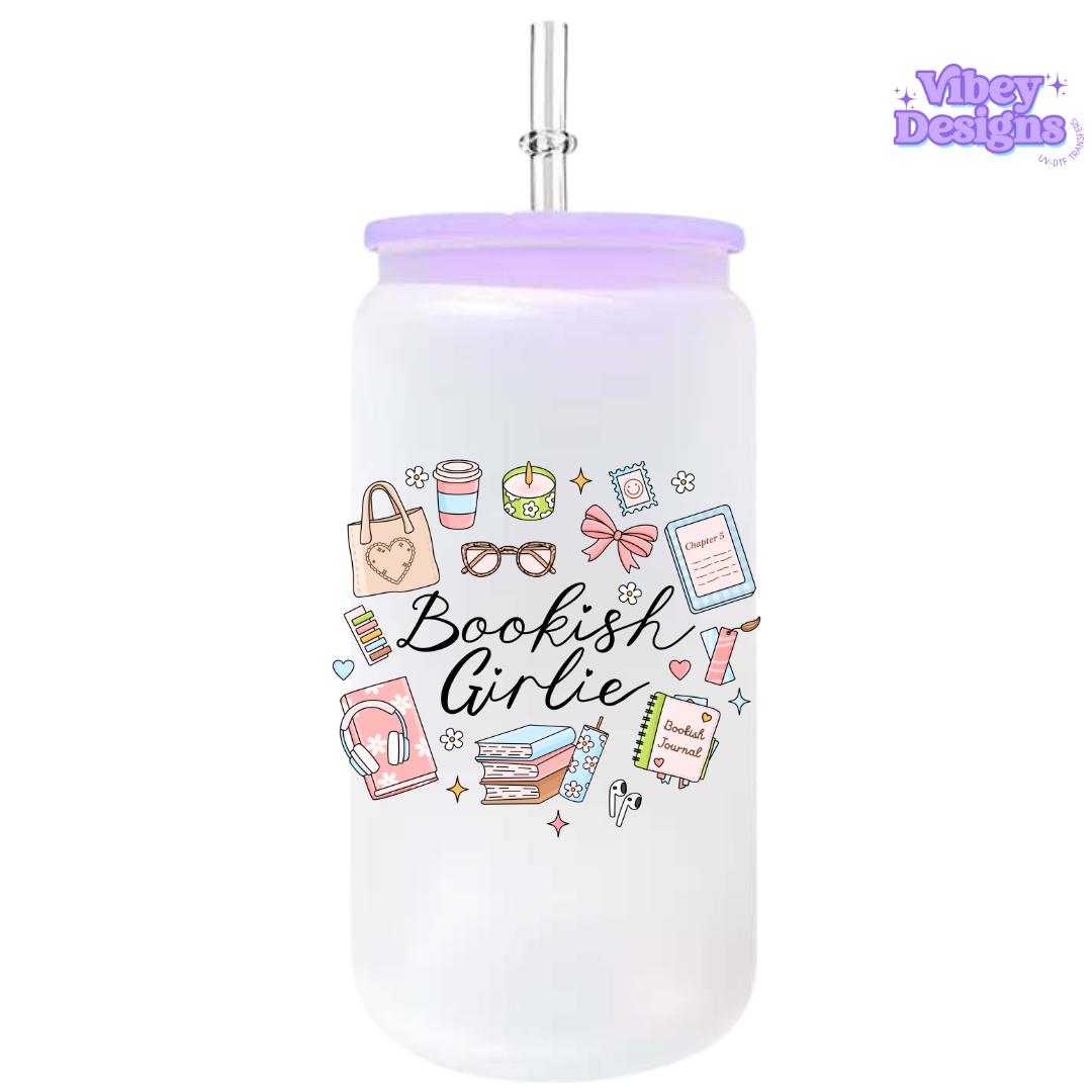 UV-DTF Transfer for Bottle, Glass, Mug, Diary - Bookish Girlie