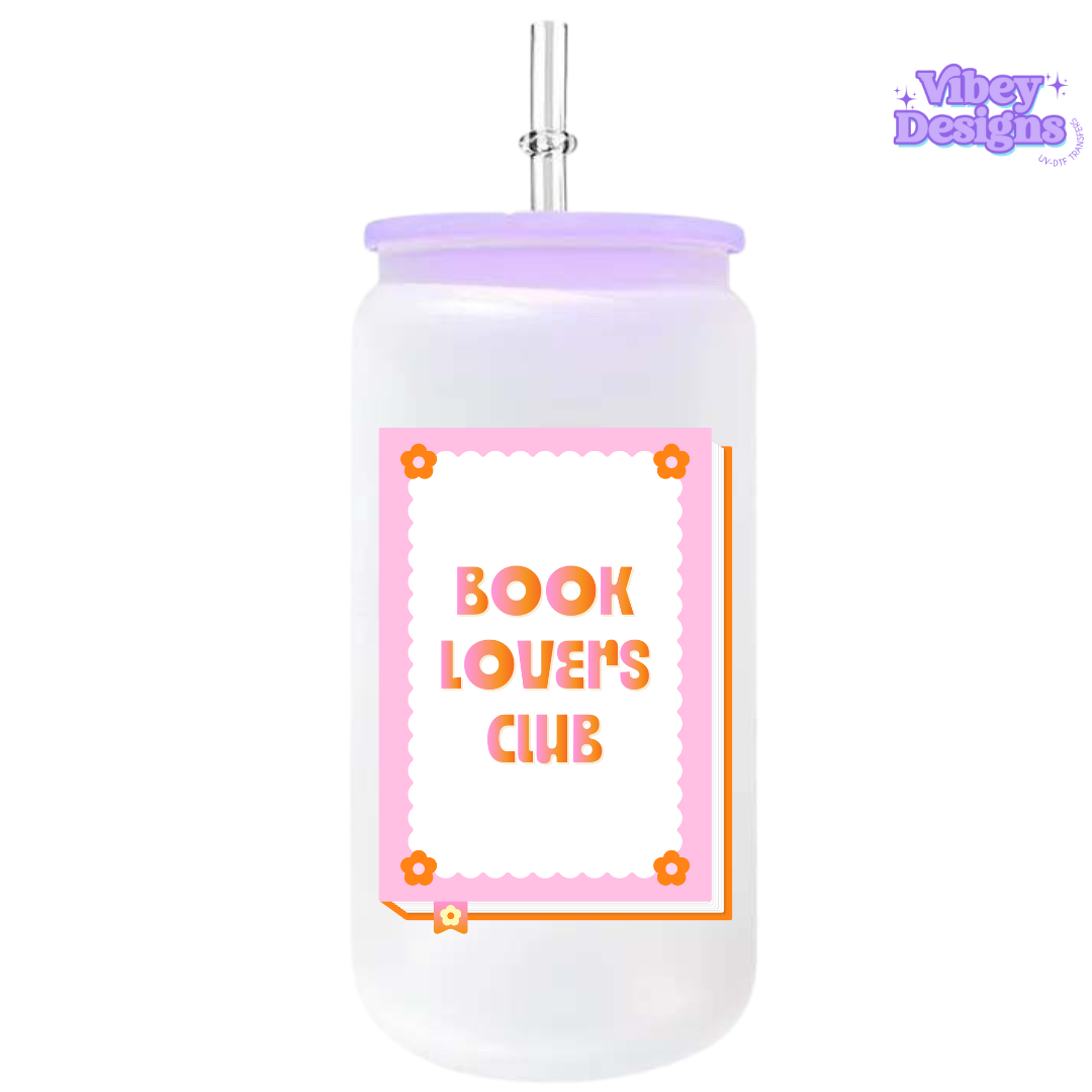 UV-DTF Transfer for Bottle, Glass, Mug, Diary - Book lovers club