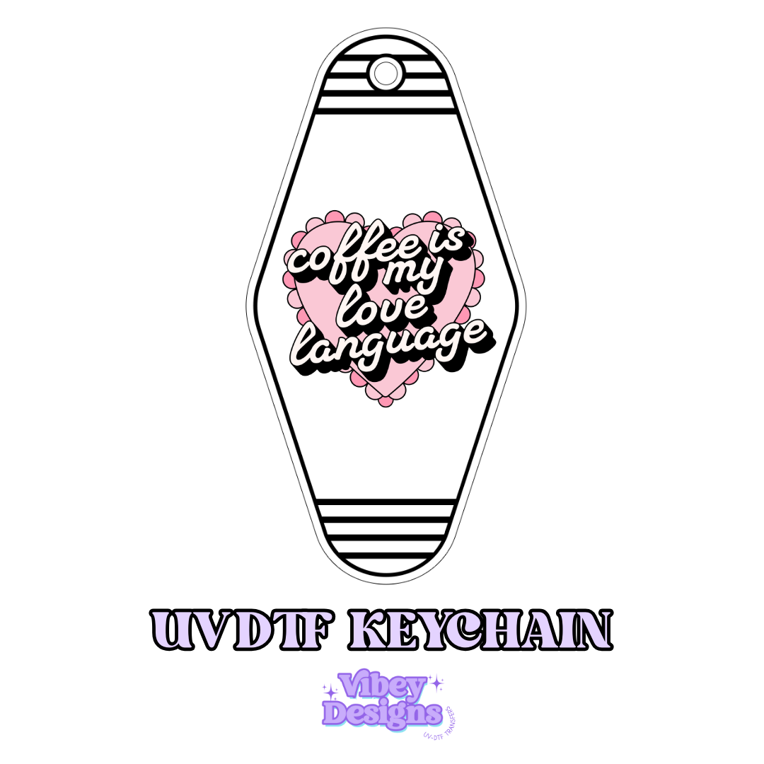 RTS Motel Keychain | Shot glass Decal - Coffee is my love