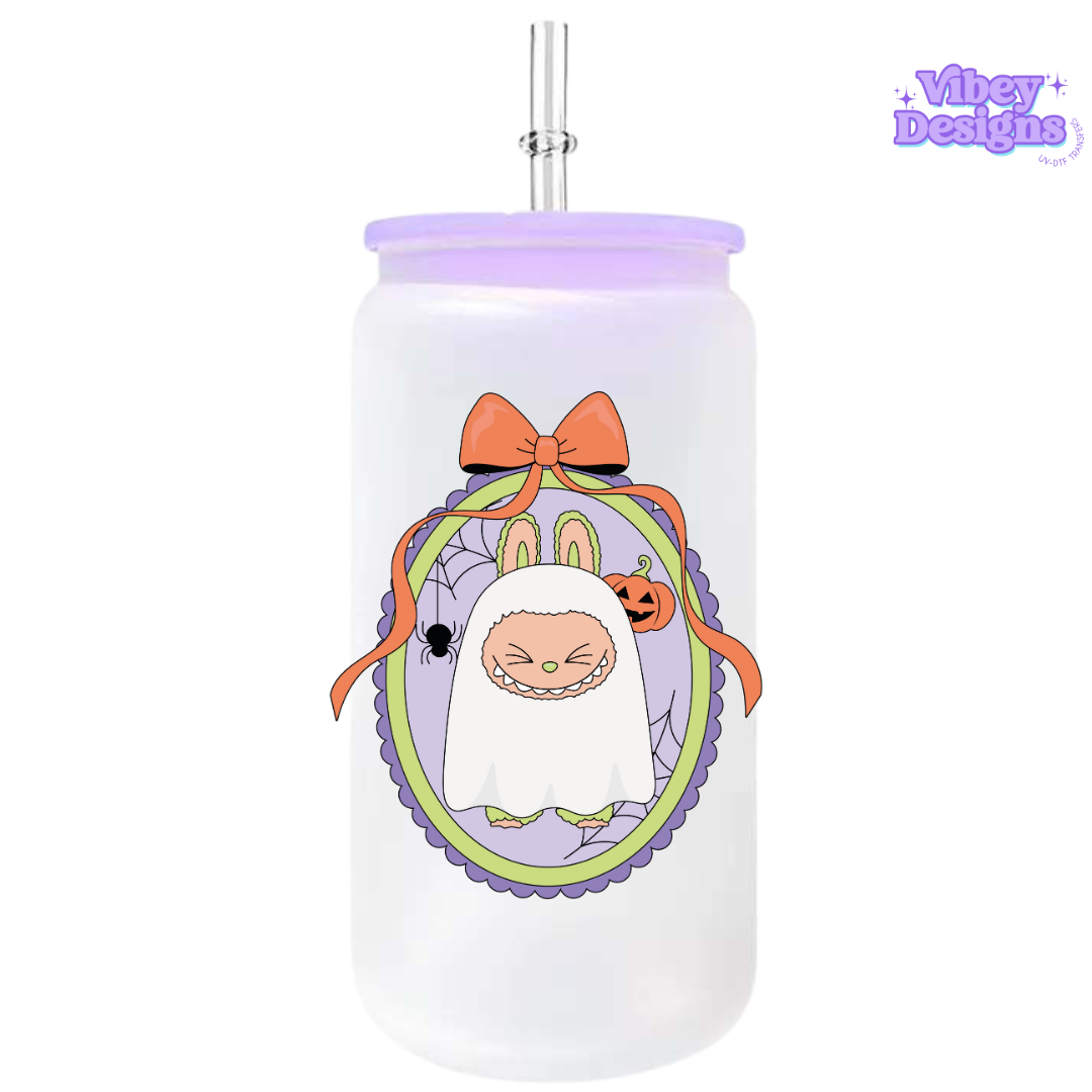 UV-DTF Transfer for Bottle, Glass, Mug, Diary - Bubu Ghost