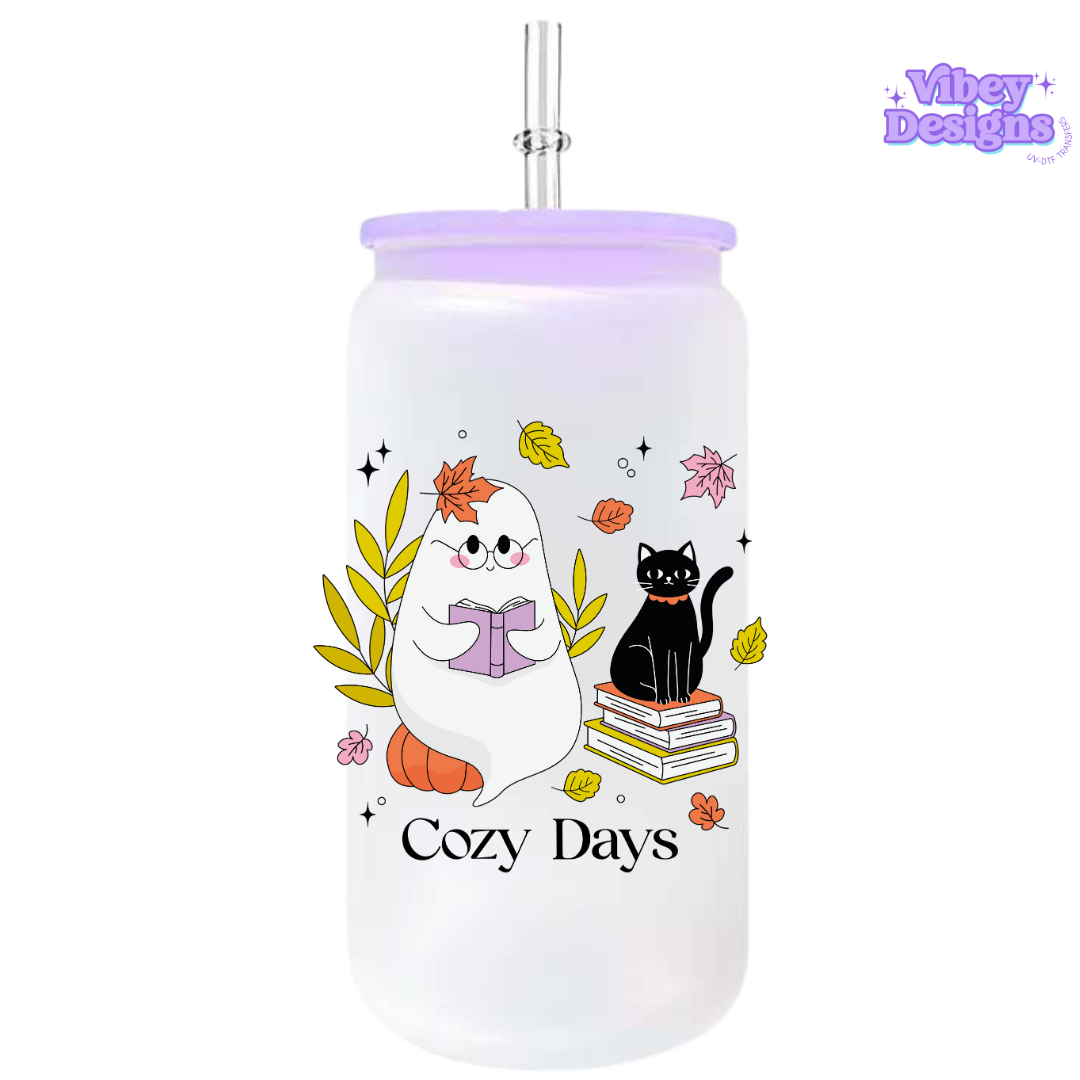 UV-DTF Transfer for Bottle, Glass, Mug, Diary - Cozy Days