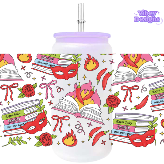 Uv Dtf Wrap For 16oz Libbey Glass - Extra Spicy Smutty