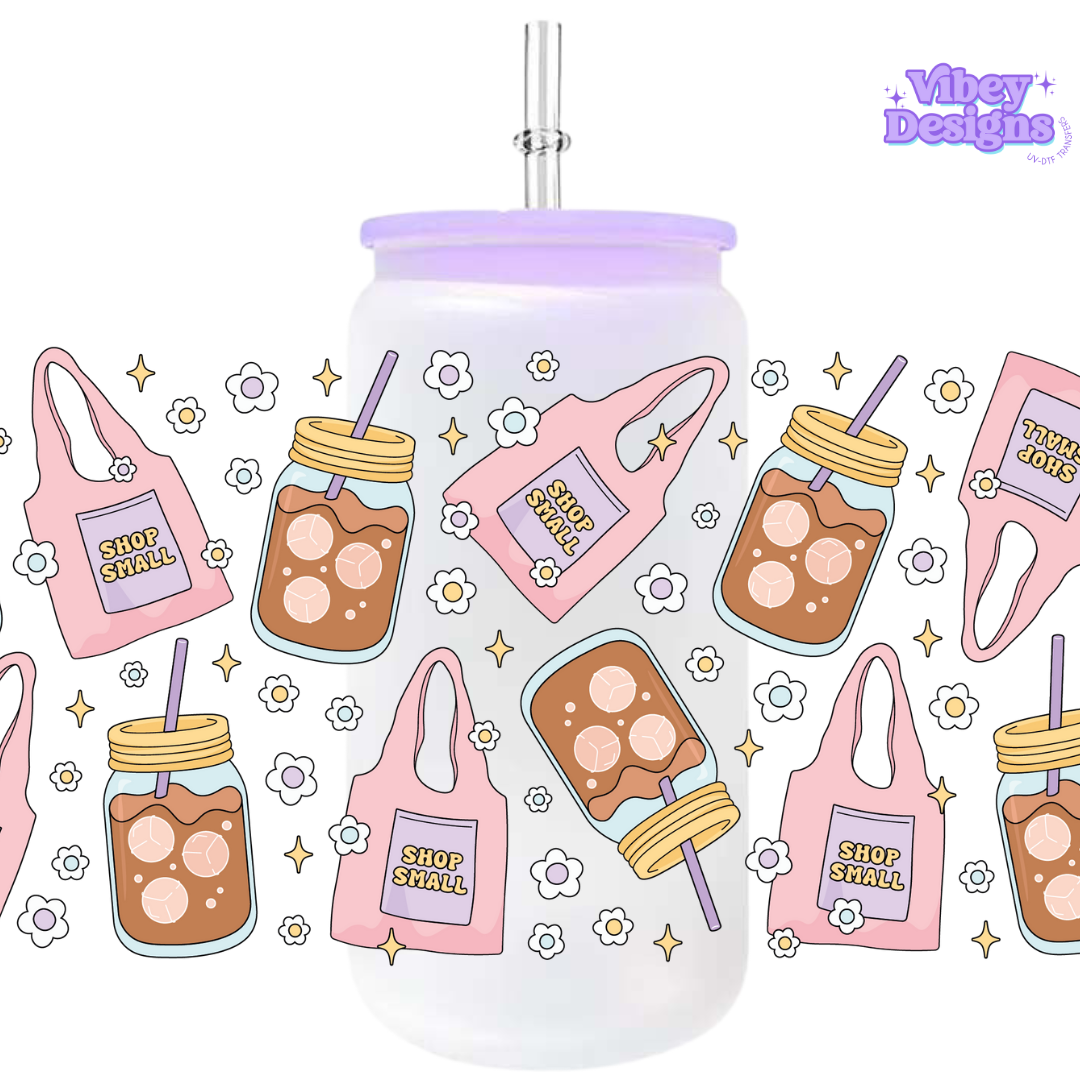 Uv Dtf Wrap For 16oz Libbey Glass - Coffee and Small Biz