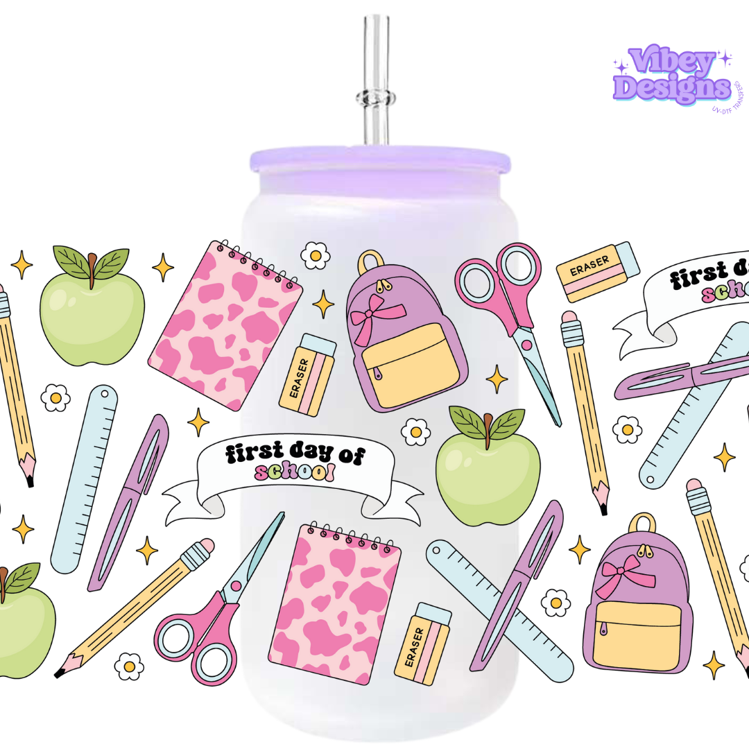 Uv Dtf Wrap For 16oz Libbey Glass - Cute School Stuff