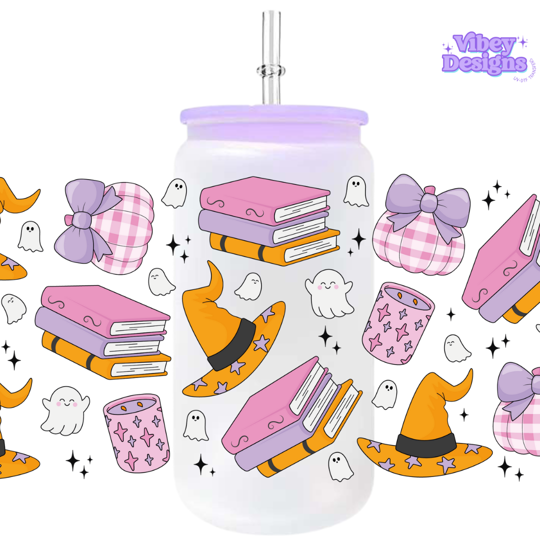 Uv Dtf Wrap For 16oz Libbey Glass - Witchy Vibes