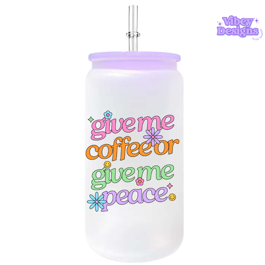 UV-DTF Transfer for Bottle, Glass, Mug, Diary - Give Me Coffee