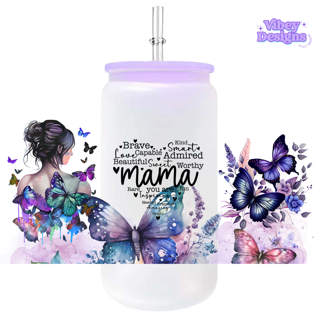 Uv Dtf Wrap For 16oz Libbey Glass - Brave Mama