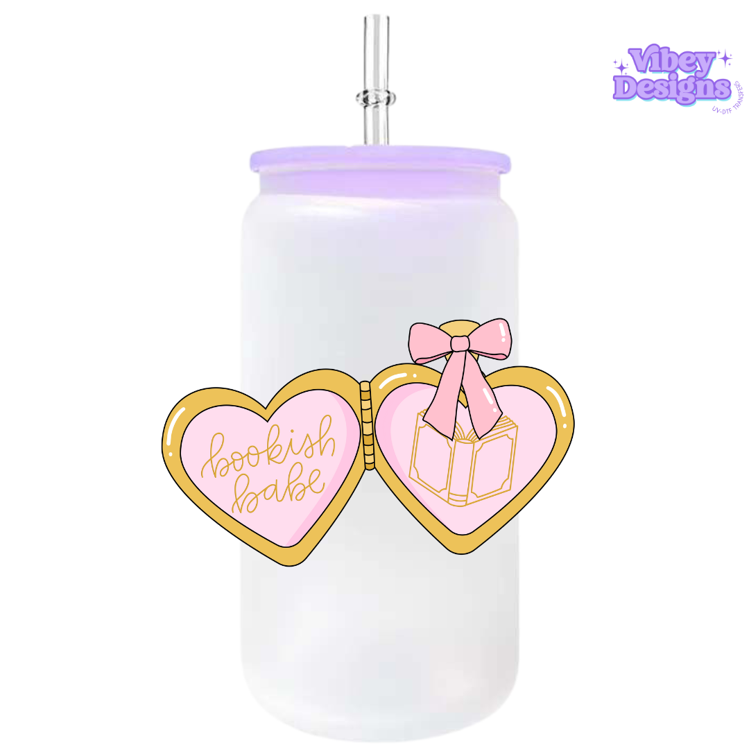 UV-DTF Transfer for Bottle, Glass, Mug, Diary - Book Babe Locket