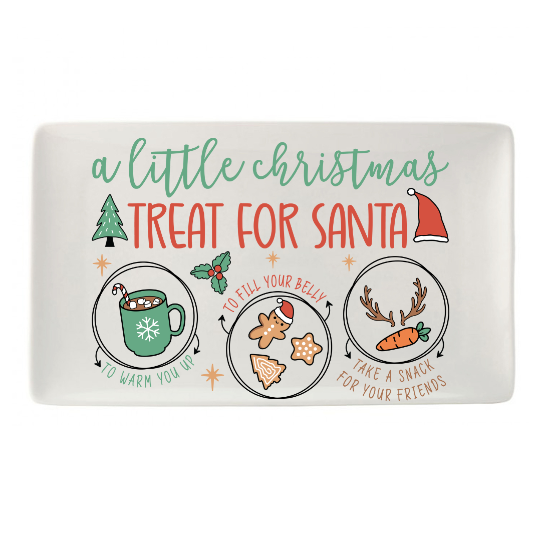 UV Transfer for Board/Plate - A Little Christmas Treat for Santa (Large)(Colored)