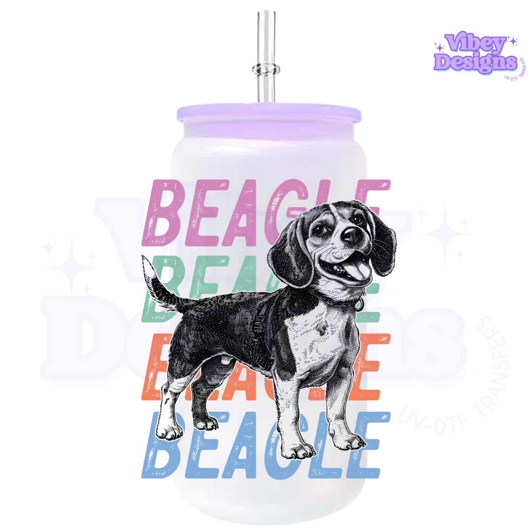 RTS UV-DTF Transfer for Bottle, Glass, Mug, Diary - Cute Doggos