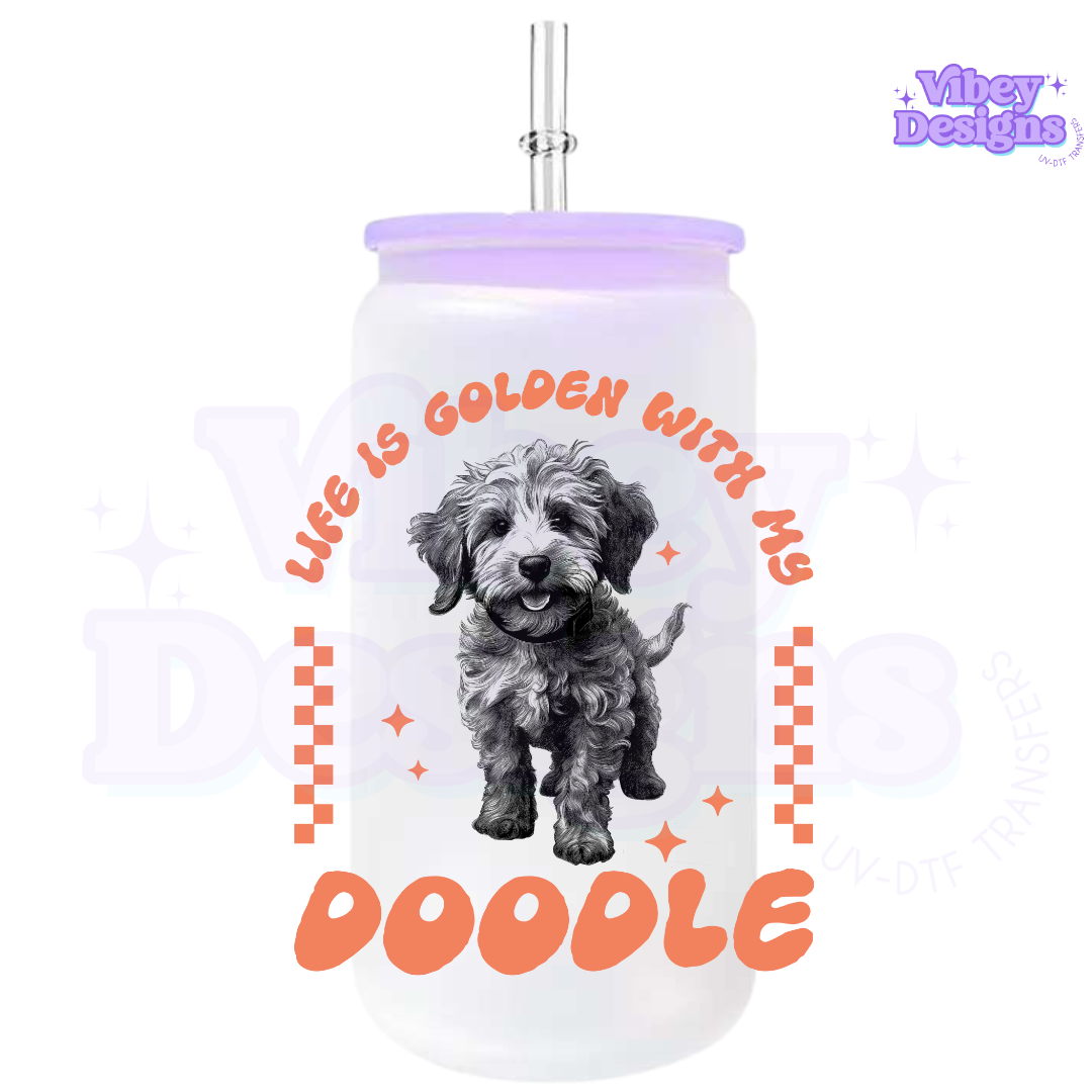 RTS UV-DTF Transfer for Bottle, Glass, Mug, Diary - Cute Doggos