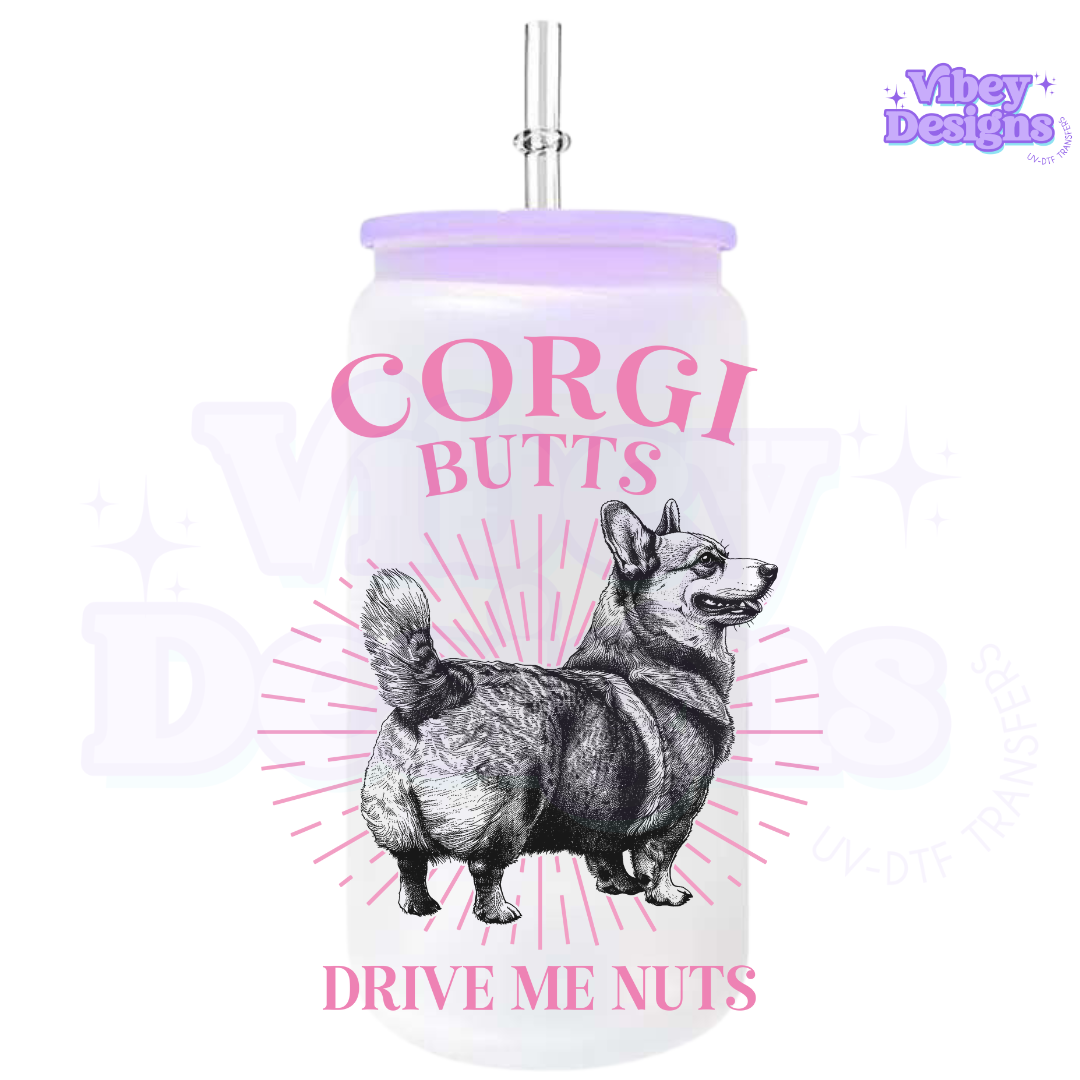 RTS UV-DTF Transfer for Bottle, Glass, Mug, Diary - Cute Doggos