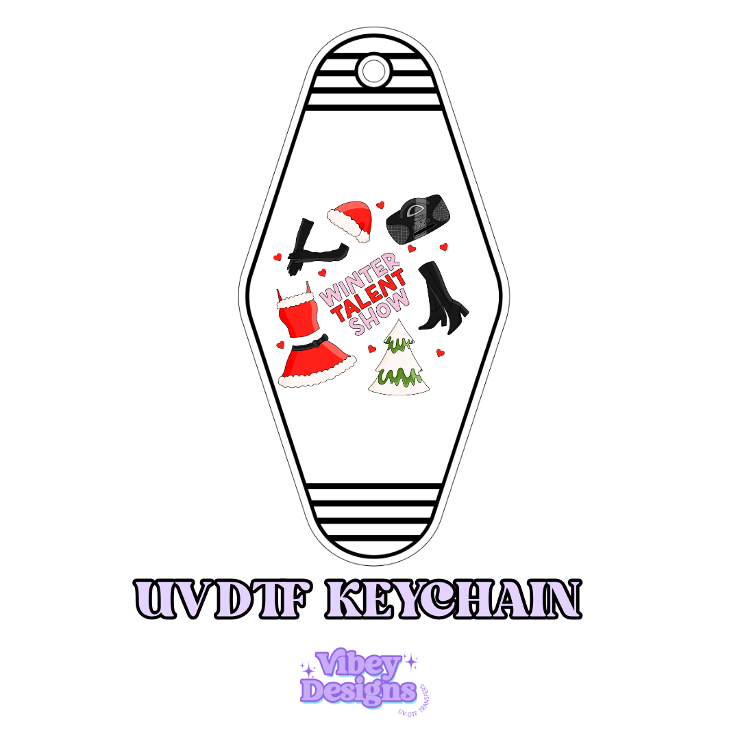 RTS Motel Keychain | Shot glass Decal - Winter talent show