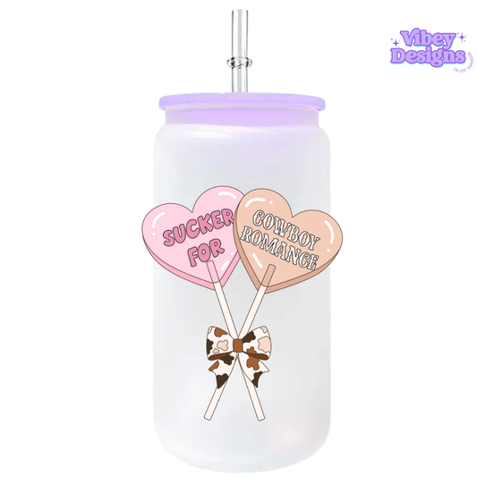 UV-DTF Transfer for Bottle, Glass, Mug, Diary - Sucker For