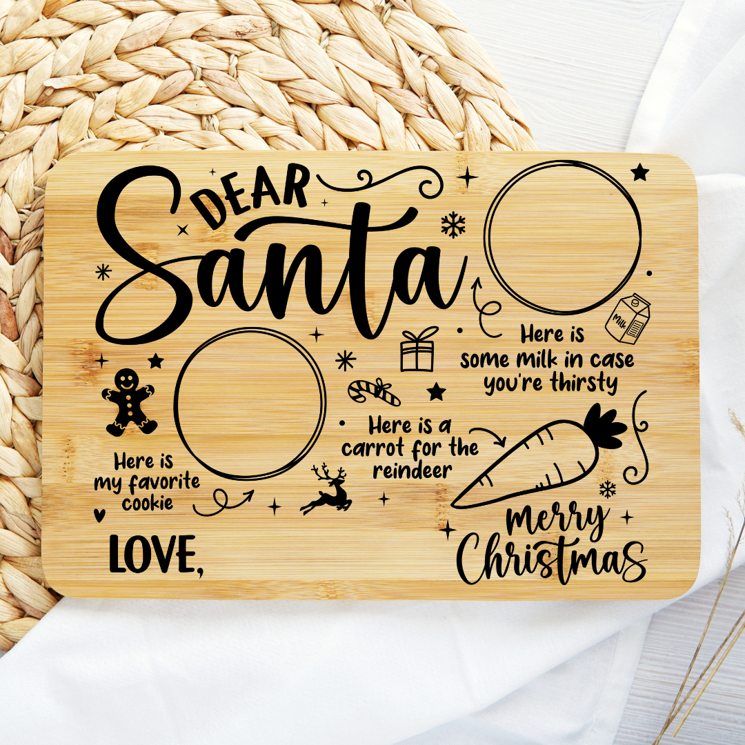 UV Transfer for Board/Plate - Treats for Santa (Large)