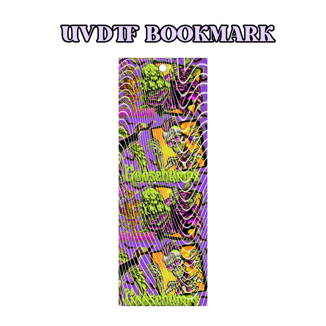 UV-DTF Bookmark Transfer - Goosebumps