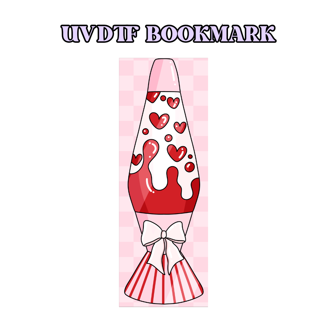 UV-DTF Bookmark Transfer - Lava Lamp