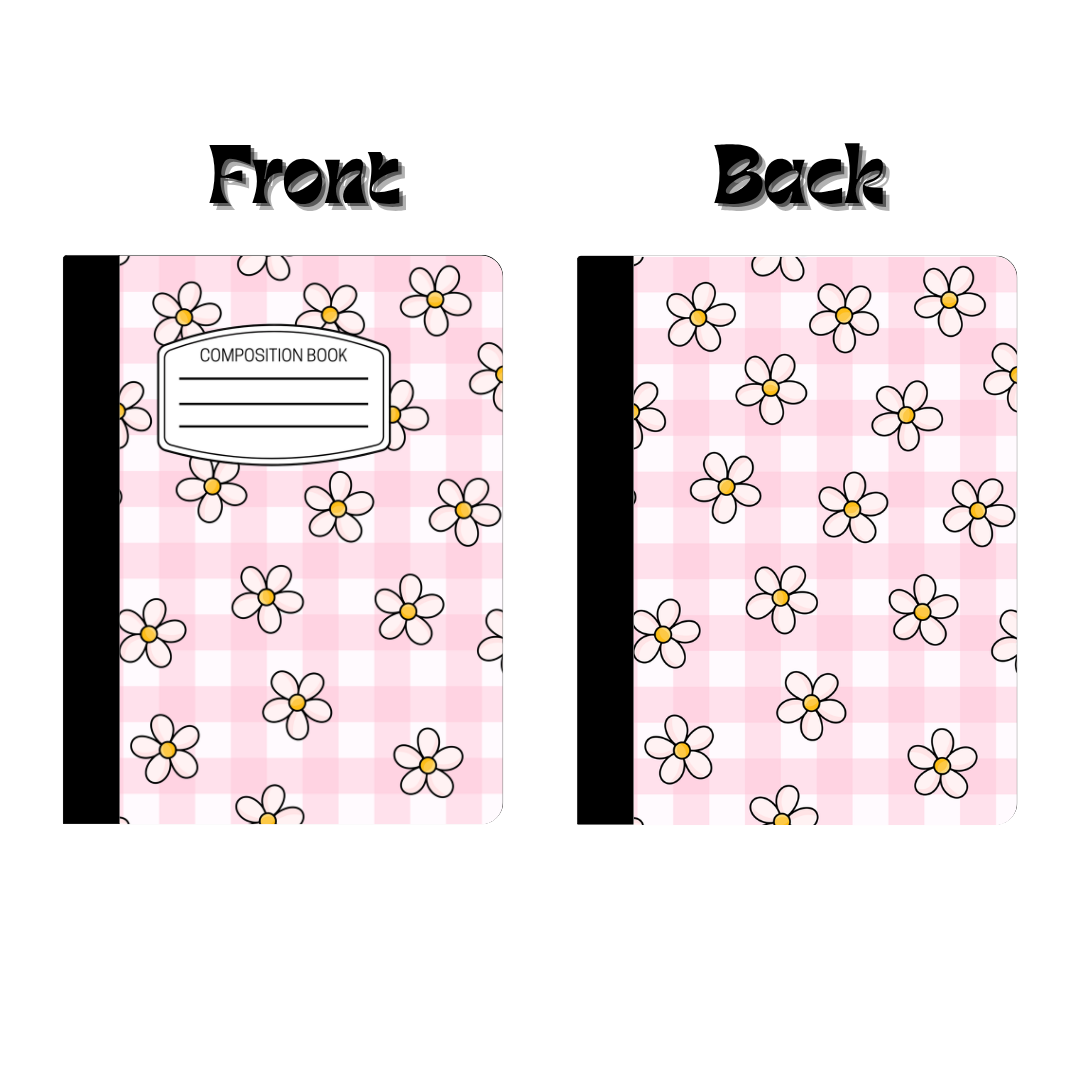 Composition Notebook - Daisy & Checker