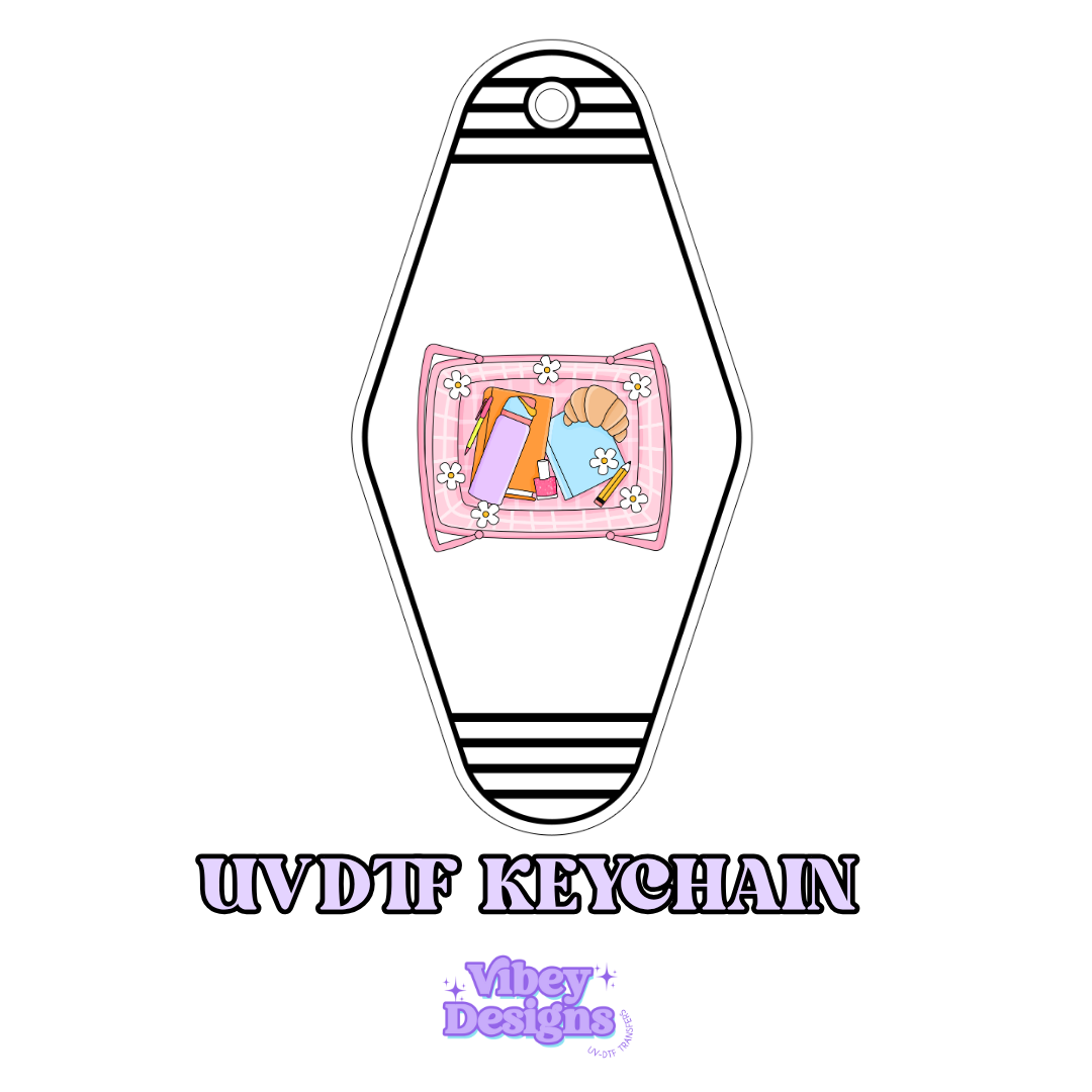 RTS Motel Keychain | Shot glass Decal - Girlie Basket