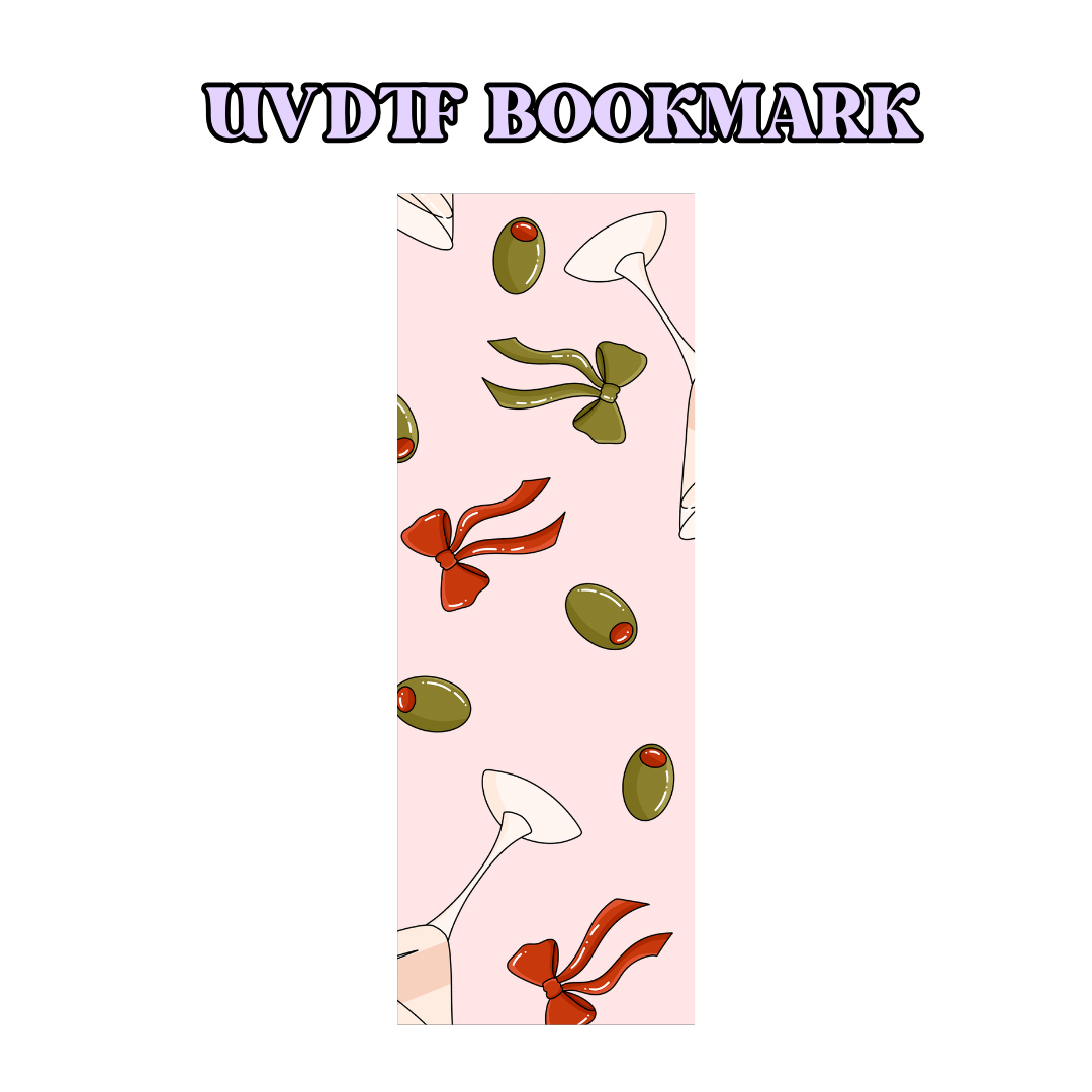 UV-DTF Bookmark Transfer - Martini