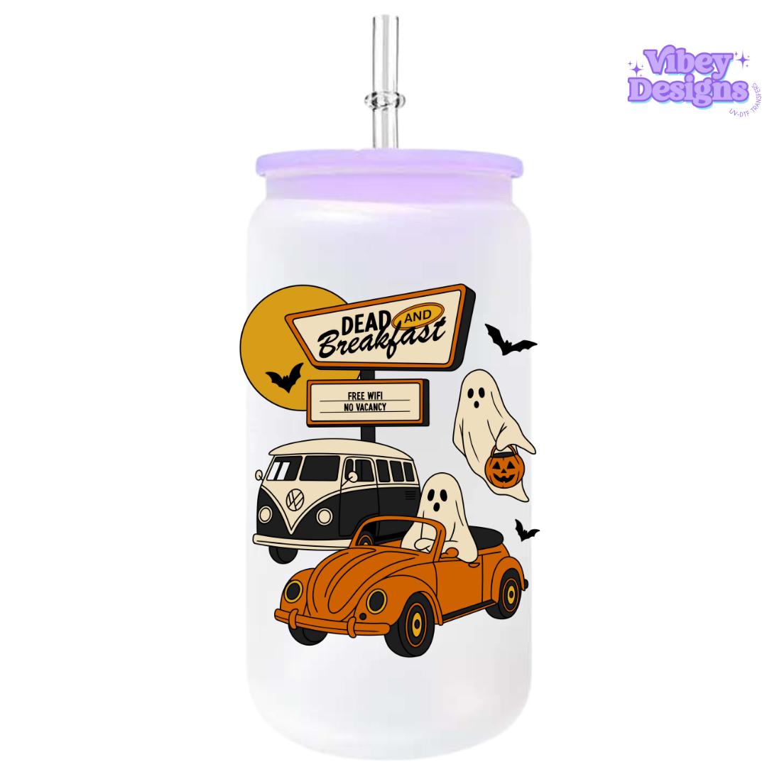 UV-DTF Transfer for Bottle, Glass, Mug, Diary - Dead and Breakfast