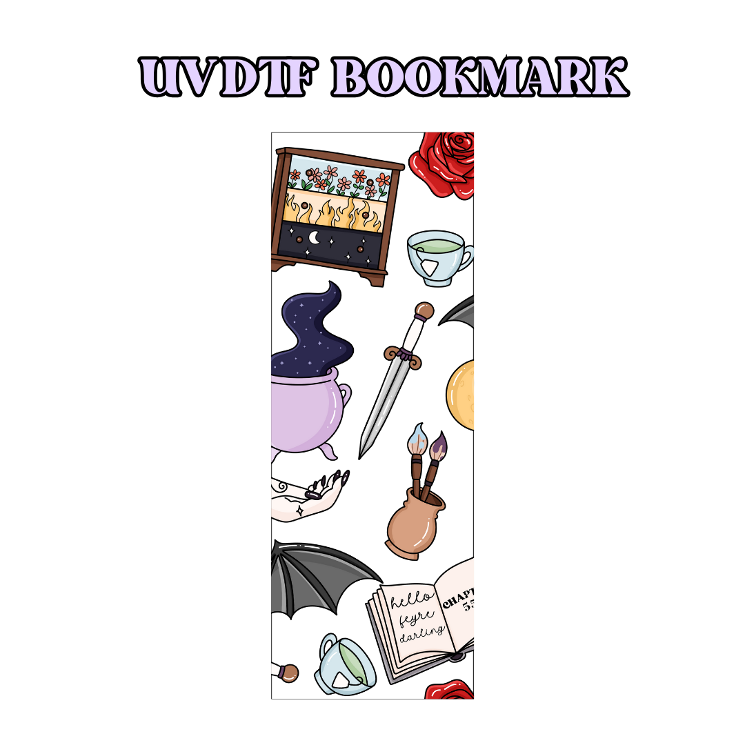 UV-DTF Bookmark Transfer - Acotar Transparent