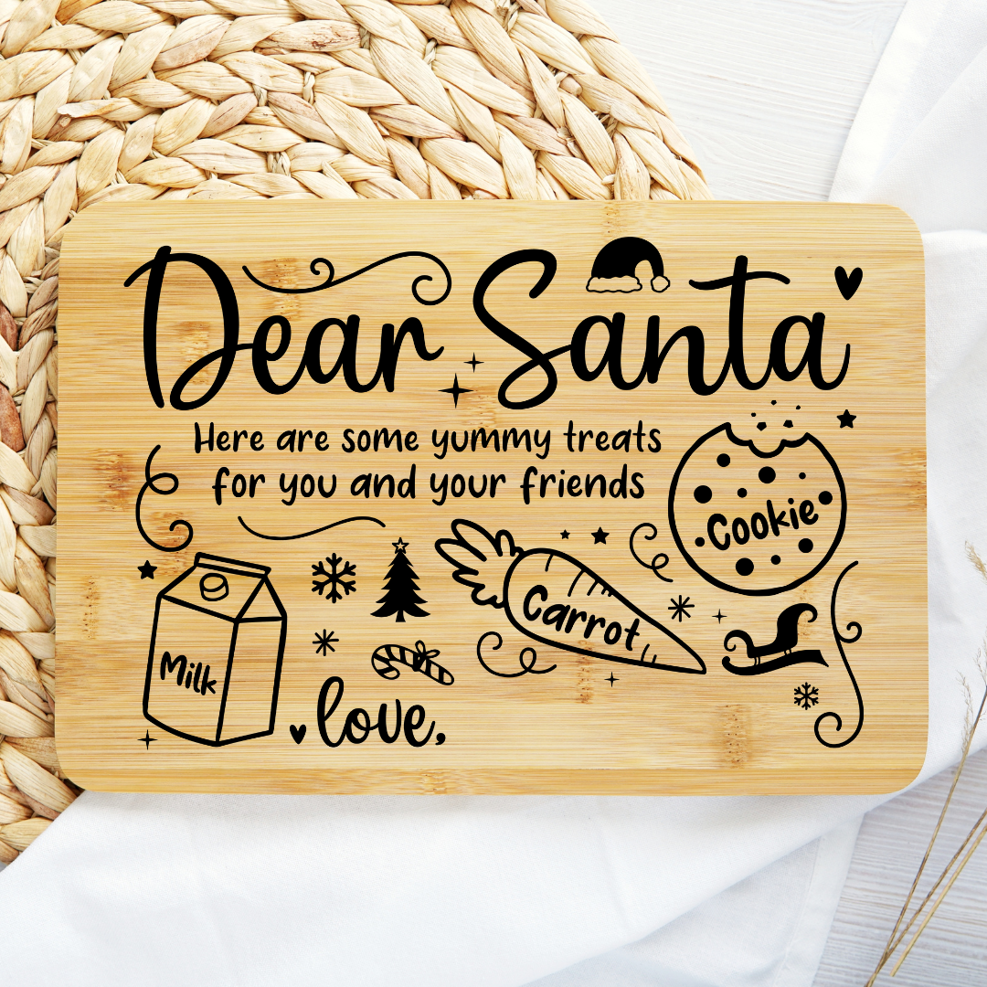 UV Transfer for Board/Plate - Treats for Santa (Large)
