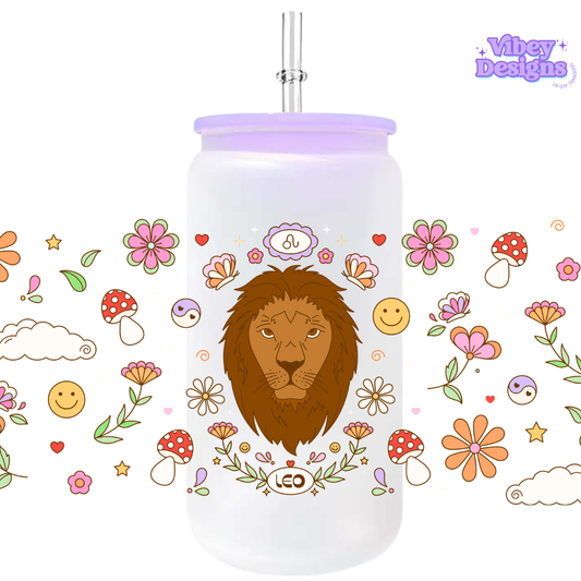 Uv Dtf Wrap For 16oz Libbey Glass - Zodiac