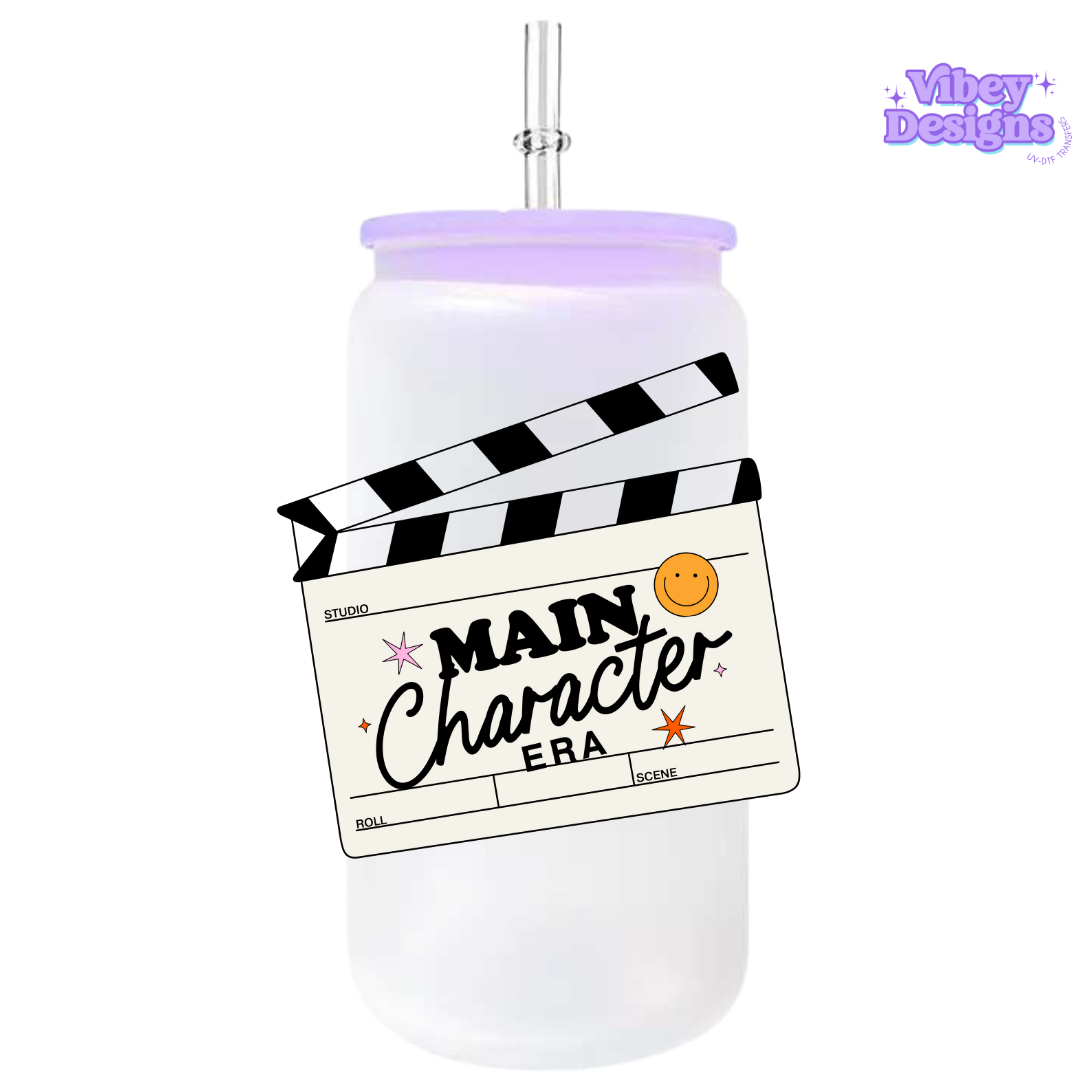 UV-DTF Transfer for Bottle, Glass, Mug, Diary - Main Character