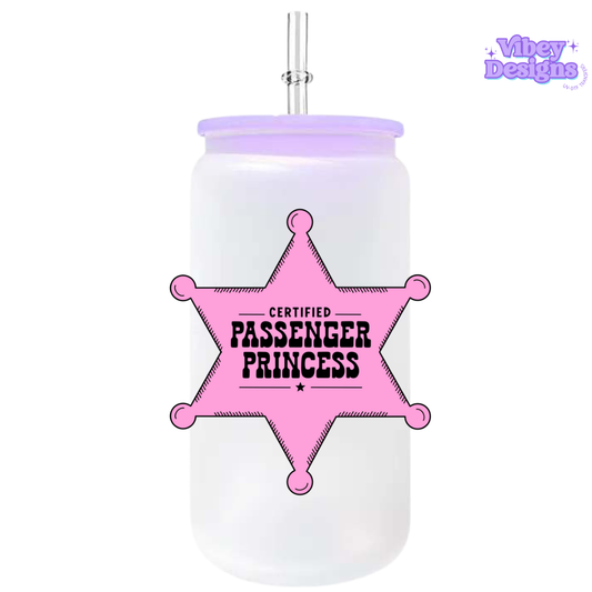 UV-DTF Transfer for Bottle, Glass, Mug, Diary - Passenger Princess