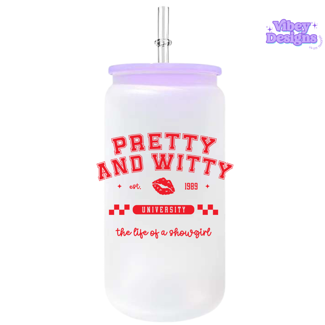 UV-DTF Transfer for Bottle, Glass, Mug, Diary - Pretty and witty 2