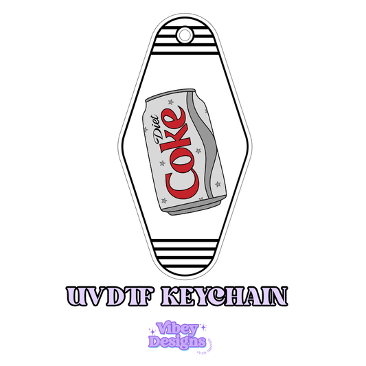 RTS Motel Keychain | Shot glass Decal - Diet Coke