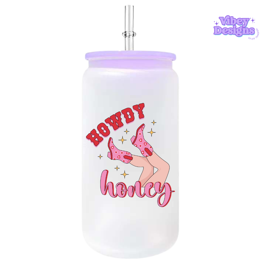 UV-DTF Transfer for Bottle, Glass, Mug, Diary - Howdy Honey