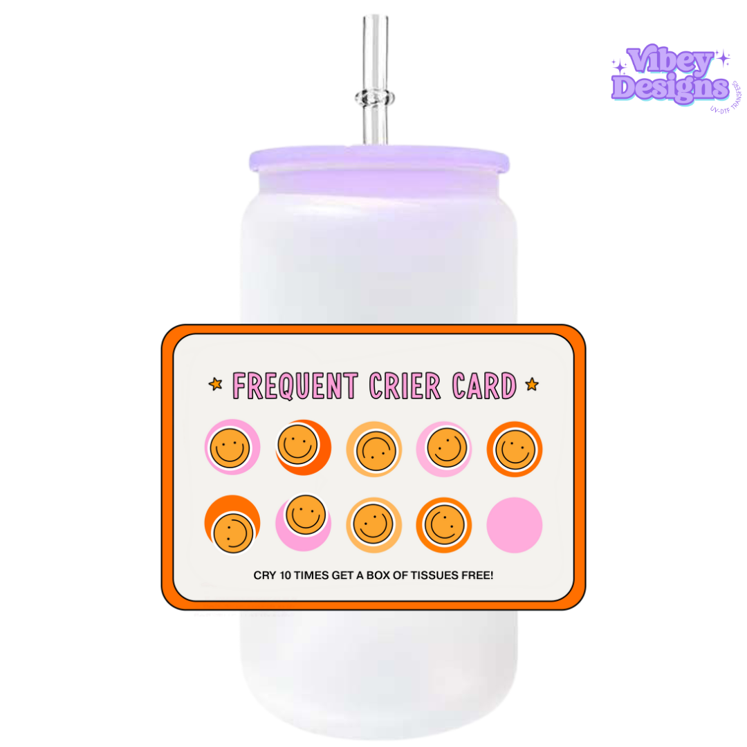 UV-DTF Transfer for Bottle, Glass, Mug, Diary - Professional Crier Card