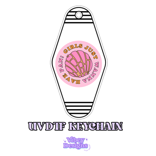 RTS Motel Keychain | Shot glass Decal - Girls Just Wanna Have Pan