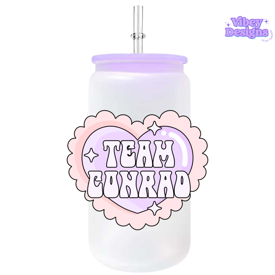 UV-DTF Transfer for Bottle, Glass, Mug, Diary - Team Conrad