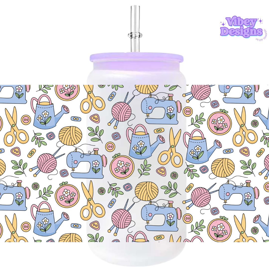Uv Dtf Wrap For 16oz Libbey Glass - #G117 Grandma Hobbies Smaller
