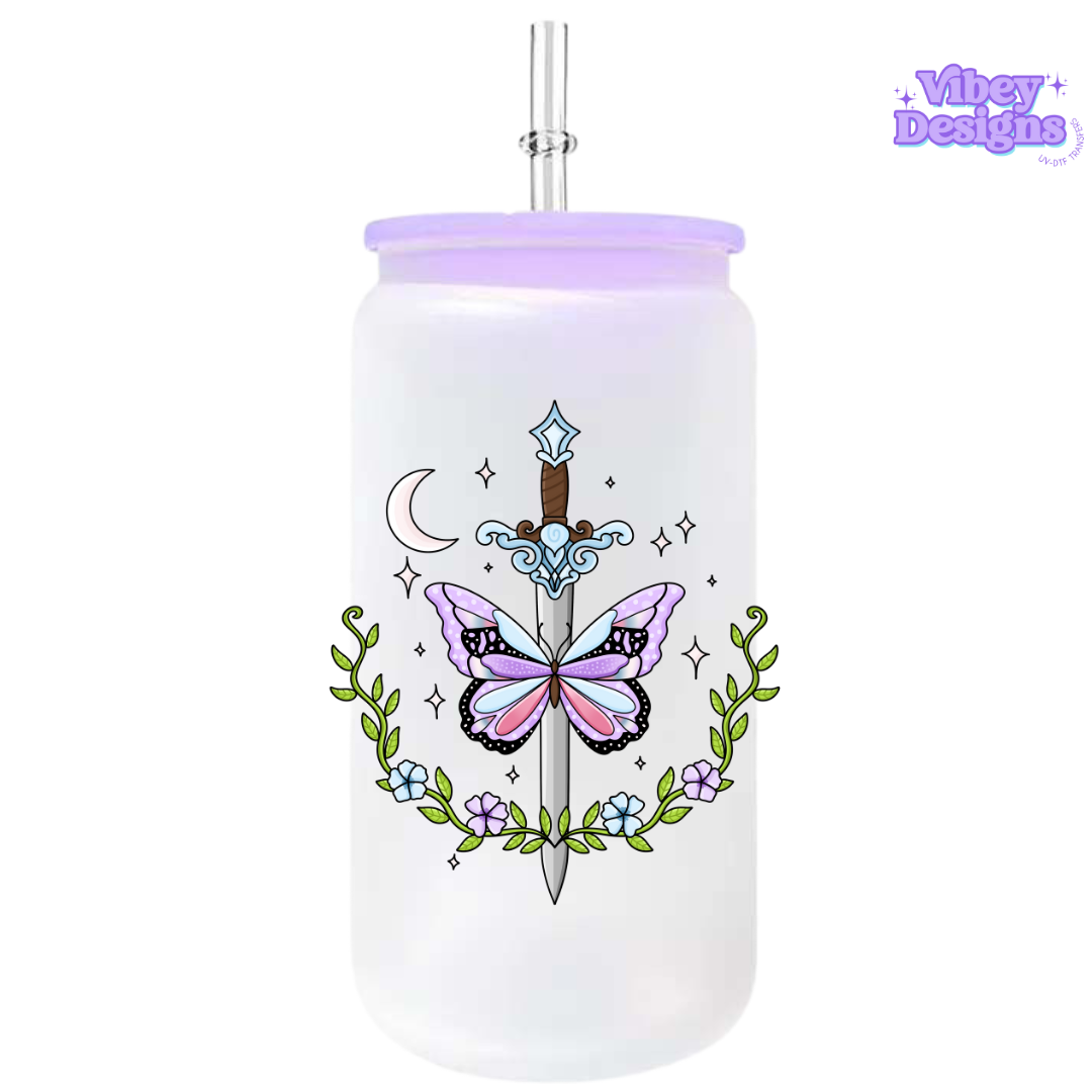 UV-DTF Transfer for Bottle, Glass, Mug, Diary - Quick Silver