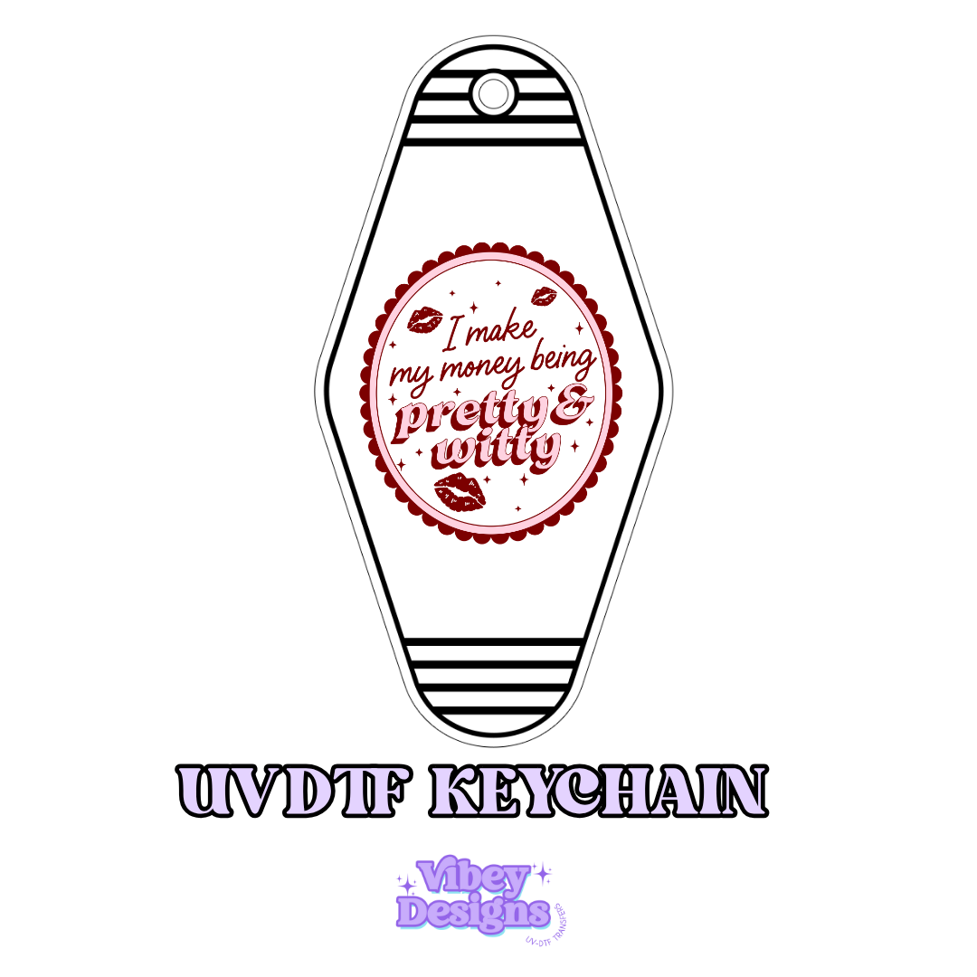 RTS Motel Keychain | Shot glass Decal - Pretty and witty