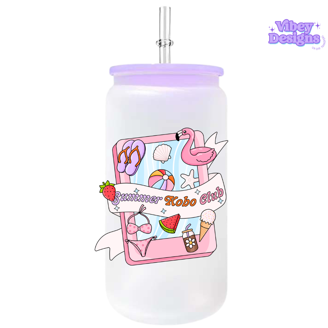 UV-DTF Transfer for Bottle, Glass, Mug, Diary - Summer Kobo Club