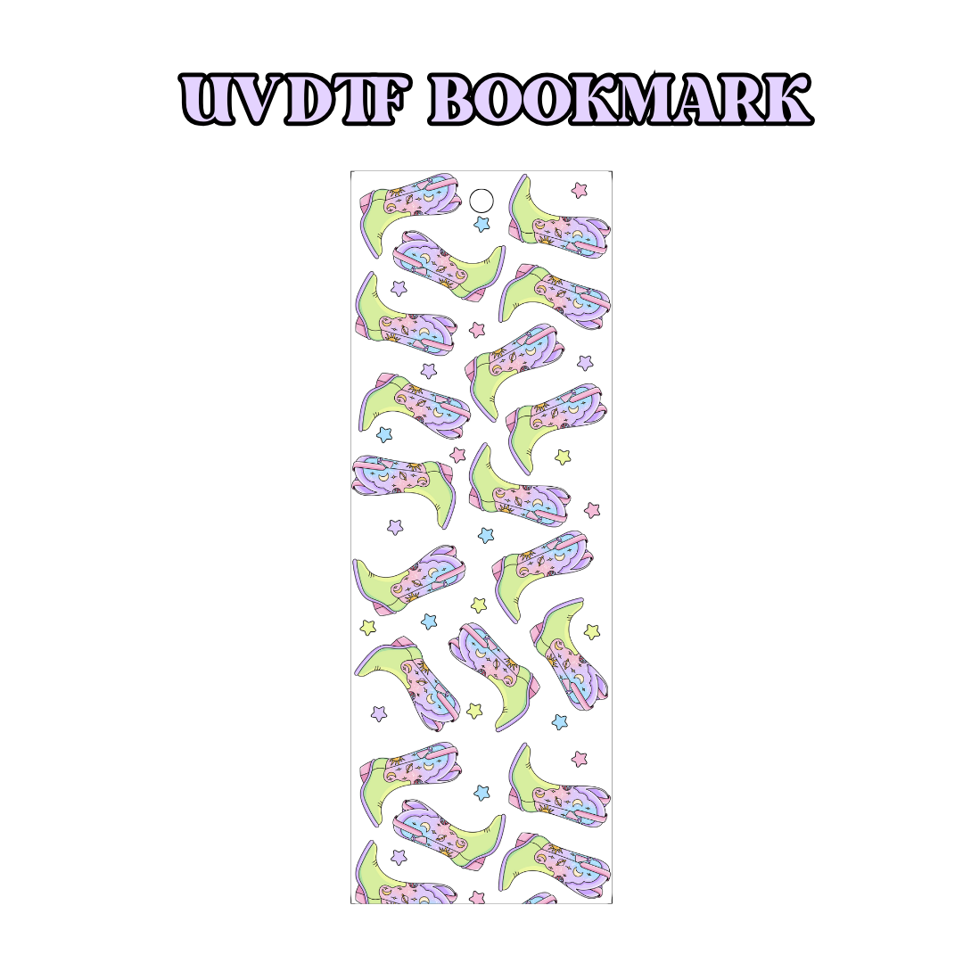 UV-DTF Bookmark Transfer - Cosmic Cowgirl