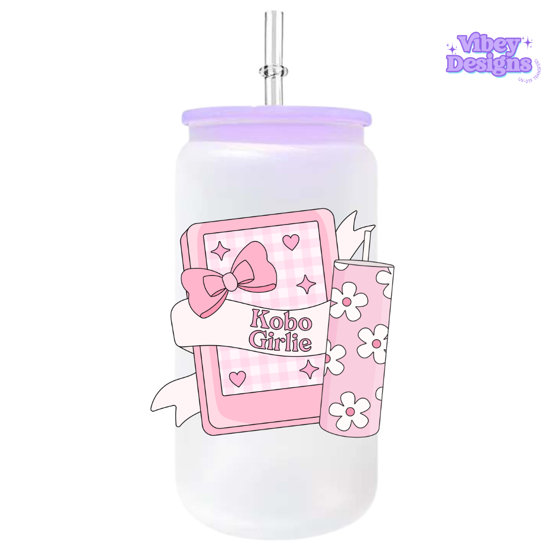 UV-DTF Transfer for Bottle, Glass, Mug, Diary - Kobo Girlie