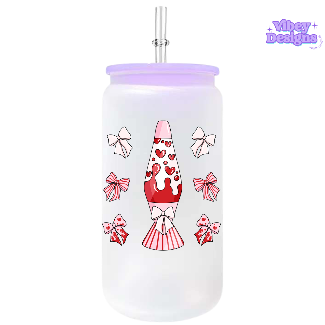UV-DTF Transfer for Bottle, Glass, Mug, Diary - Lava Lamp Bow Ties
